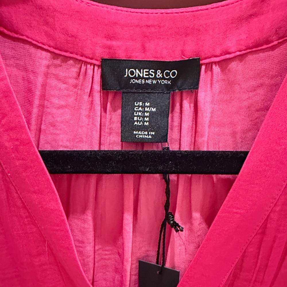 Jones & Co Pink Blouse